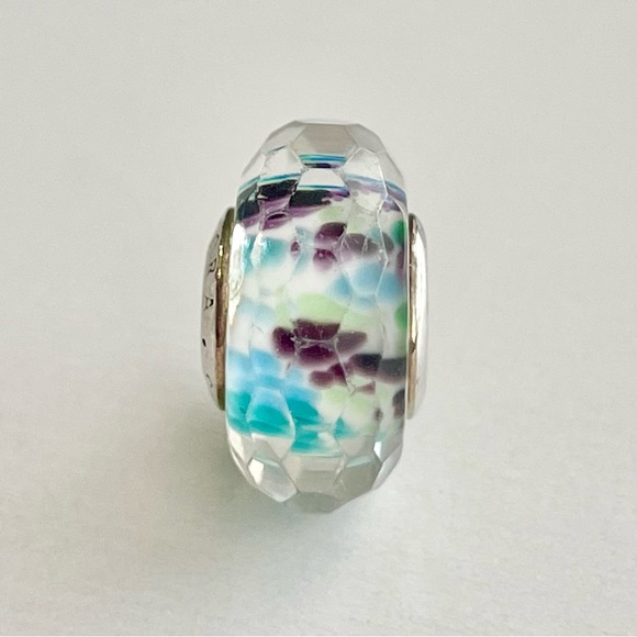 Pandora Tropical Sea Glass Faceted Murano Charm - Picture 6 of 6